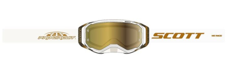 SCOTT GOGGLE PROSPECT PRO CIRCUIT AMP BEIGE/BROWN GOLD CHROME WORKS 620-2410-22
