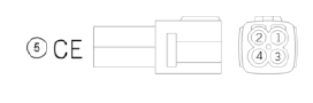 SPARE CONNECTOR CE 4-PINS 000700000CE