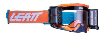 LEATT GOGGLE VELOCITY 5.5 ROLL-OFF NEON ORANGE CLEAR 83% L8022010430