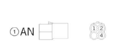 SPARE CONNECTOR AN 4-PINS 000700000AN