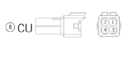 SPARE CONNECTOR CU 4-PINS 000700000CU