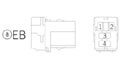 SPARE CONNECTOR EB 4-PINS 000700000EB