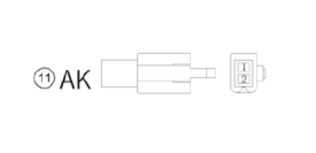 SPARE CONNECTOR AK 2-PINS 000700000AK