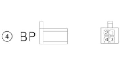 SPARE CONNECTOR BP 4-PINS 000700000BP