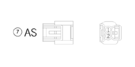 SPARE CONNECTOR AS 2-PINS 000700000AS