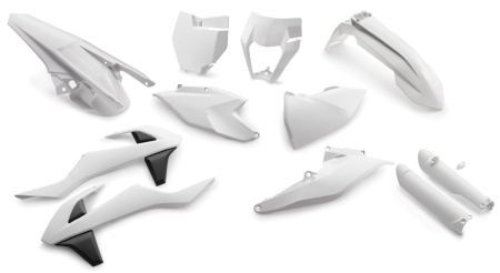 EXC 2017-19 PLASTIC PARTS KIT WHITE 00010000308