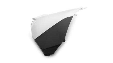 SX13-15 EXC14-16 AIRBOX COVER LEFT WHITE/BLACK 7770600300028