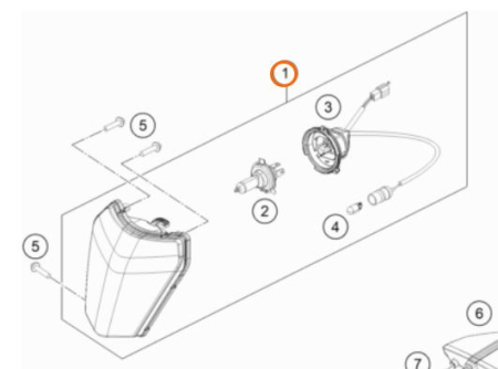 EXC 2014-23 HEAD LIGHT CPL. 78114001000