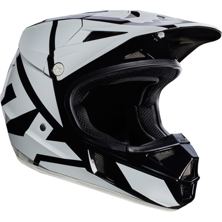 FOX Youth V1 Race Helmet, Black  17397-001-X
