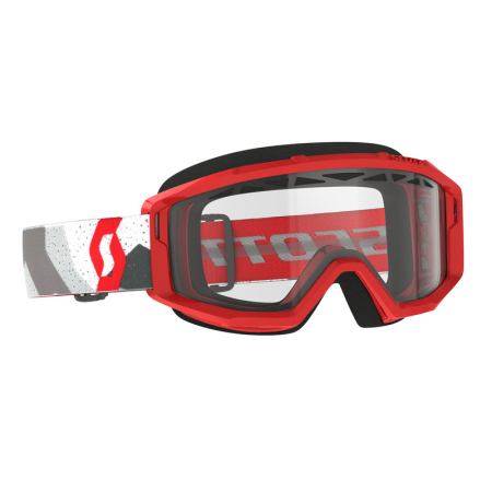 SCOTT GOGGLE PRIMAL ENDURO CAMO WHITE/RED CLEAR 620-2312-18