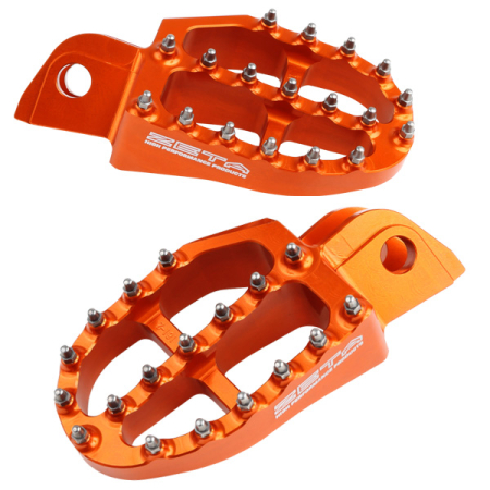 ZETA ALUMINUM FOOTPEGS KTM SX/EXC -15/-16, ORANGE DFZE93-1817