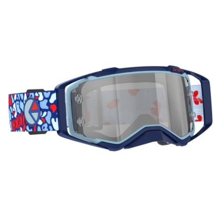 SCOTT GOGGLE PROSPECT X ETHIKA RED/BLUE SILVER CHROME WORKS 620-2410-20