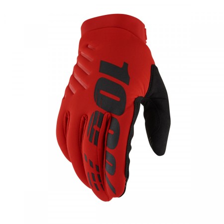 100%, BRISKER GLOVES, ADULT, RED 10003-0003X