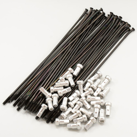 SPOKE KIT FRONT BLACK 21" 00050000954